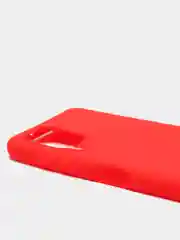 Красный чехол для Samsung A53, A02, A22, A21, A03S силиконовый с защитными краями