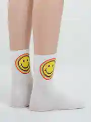 Белый носки женские с рисунком