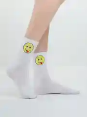 Белый носки женские, с принтами