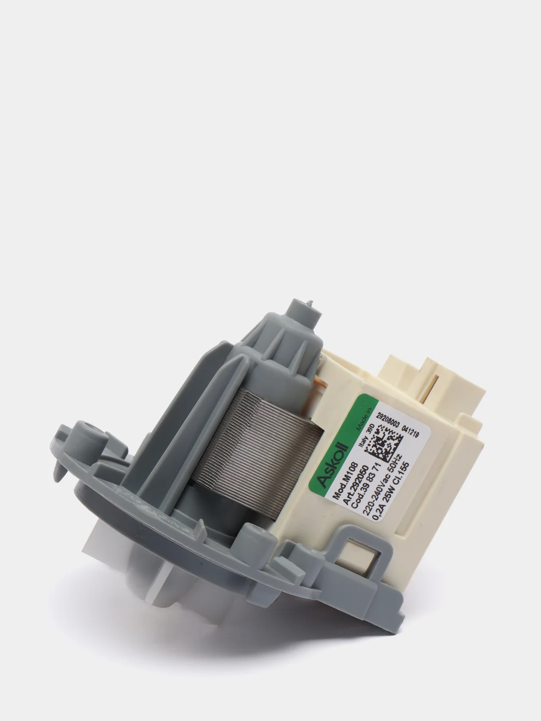 Помпа 25W Askoll для AEG, Indesit, Gorenje, Electrolux, Zanussi, клеммы сзади вместе