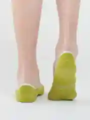 Зеленый женские носки с фруктами