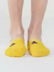 Желтый женские носки с фруктами