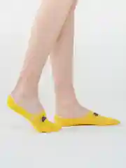 Желтый женские носки с фруктами