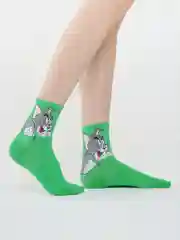 Зеленый носки "Том и Джерри"