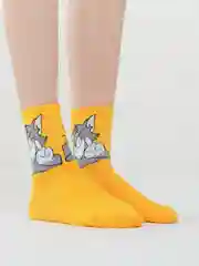 Желтый носки "Том и Джерри"