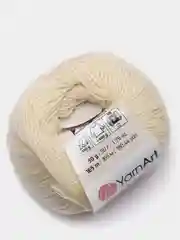 Молочный пряжа YarnArt Baby Cotton, хлопок, акрил, 50 г, 165 м