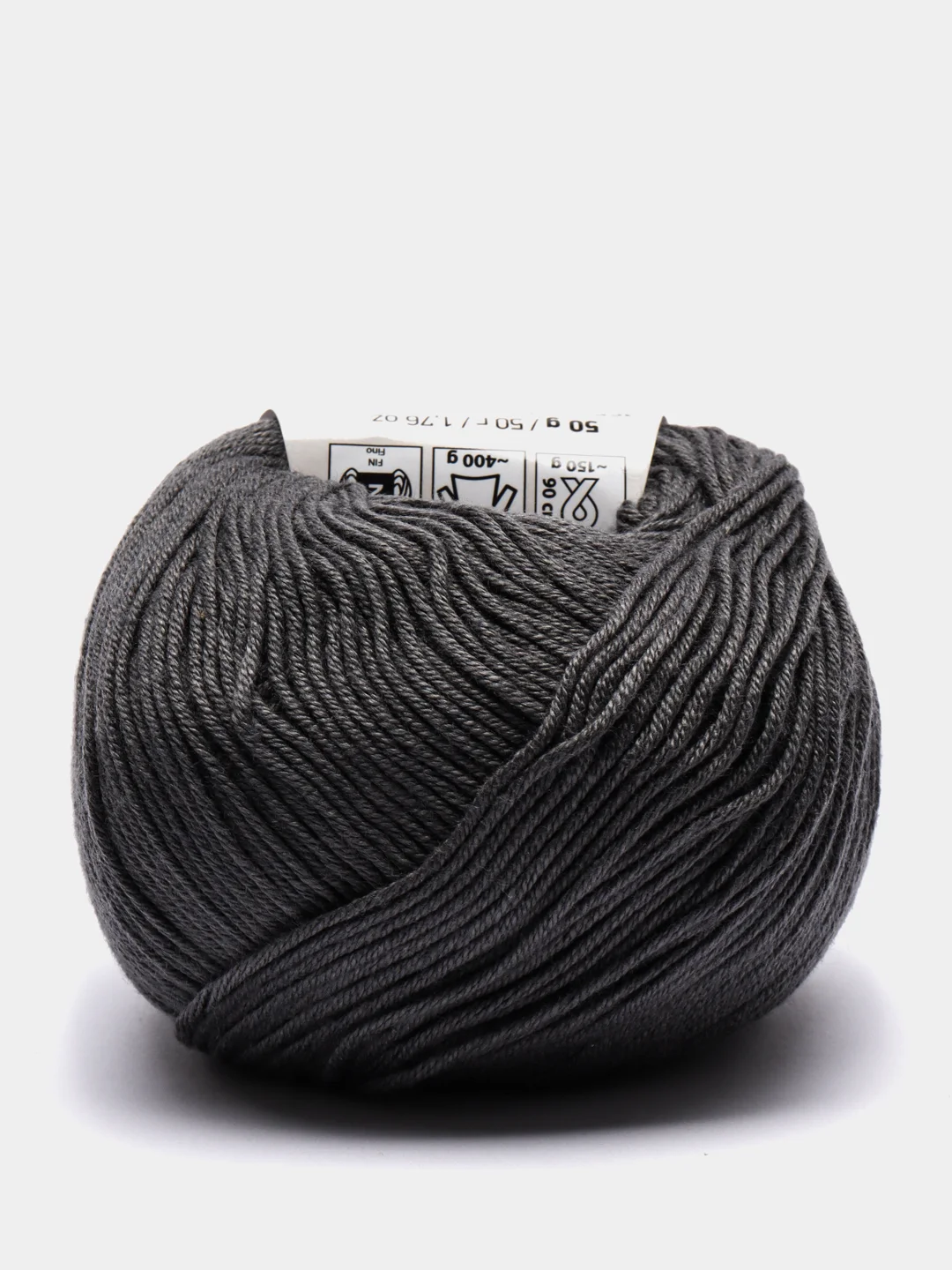 Угольный пряжа YarnArt Baby Cotton, хлопок, акрил, 50 г, 165 м