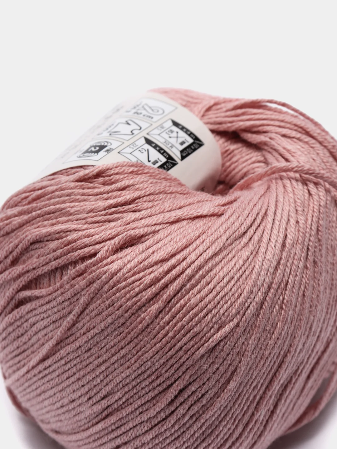 Пудровый пряжа YarnArt Baby Cotton, хлопок, акрил, 50 г, 165 м