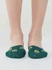 Зеленый женские носки с авокадо