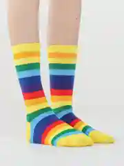 Желтый радужные носки