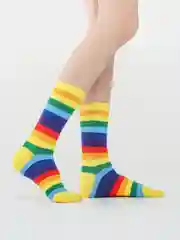 Желтый радужные носки