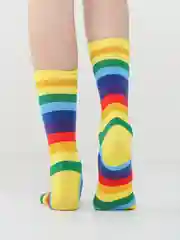 Желтый радужные носки