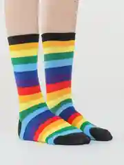 Черный радужные носки