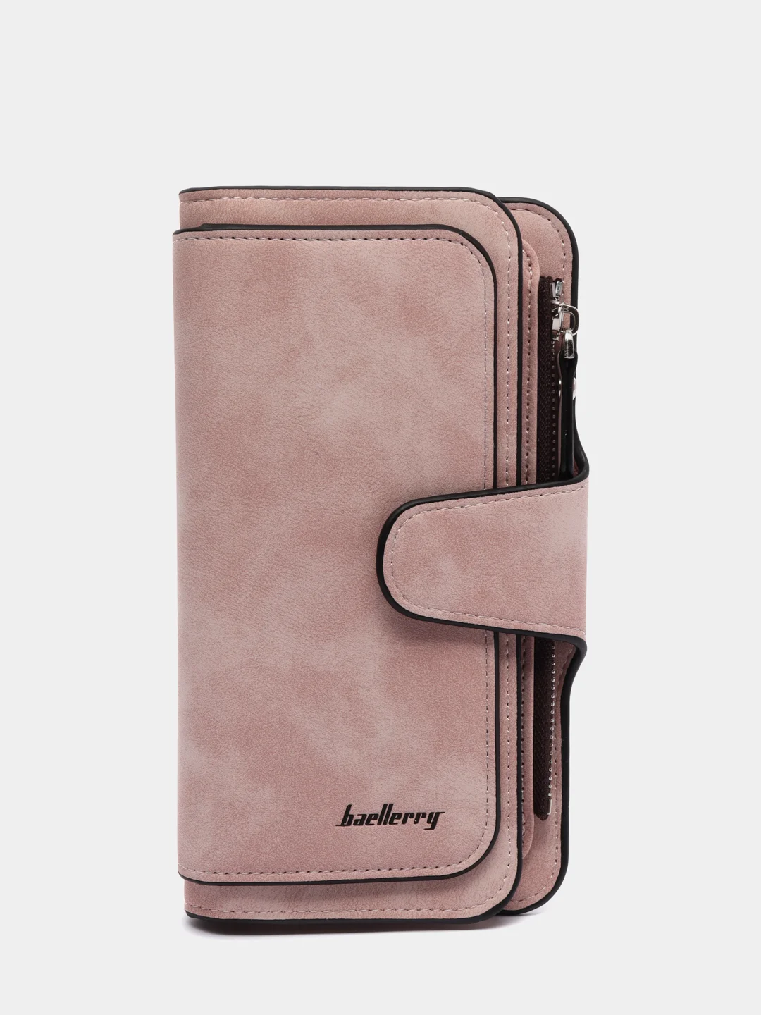 Розовый кошелек женский  Baellerry из замшевой экокожи, 10 цветов
