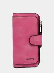 Фуксия кошелек женский  Baellerry из замшевой экокожи, 10 цветов