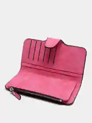 Фуксия кошелек женский  Baellerry из замшевой экокожи, 10 цветов