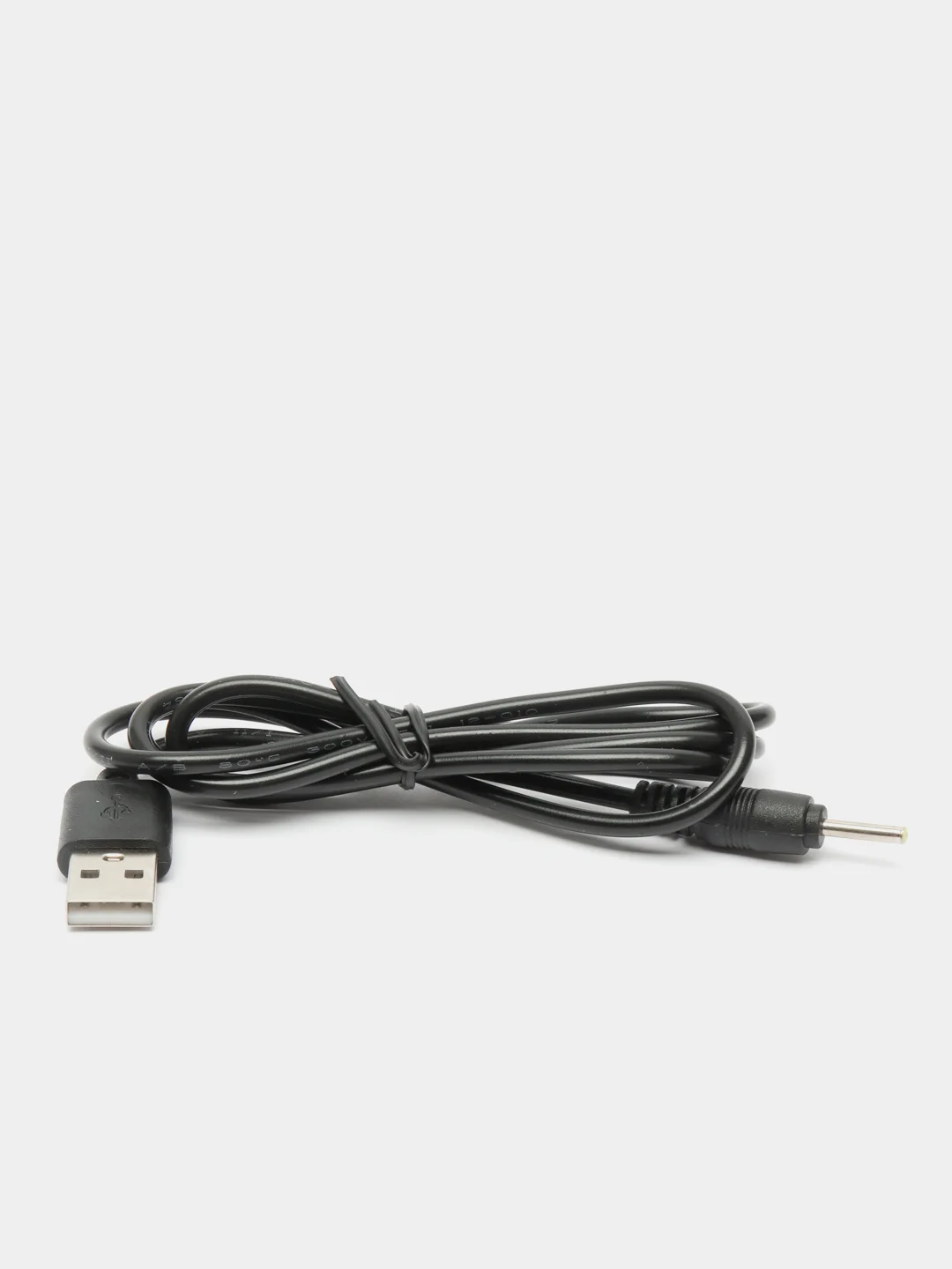 Черный кабель питания USB на штекер 2,5 x 0,7, диаметр 10, черный