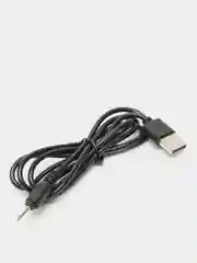 Черный кабель питания USB на штекер 2,5 x 0,7, диаметр 10, черный