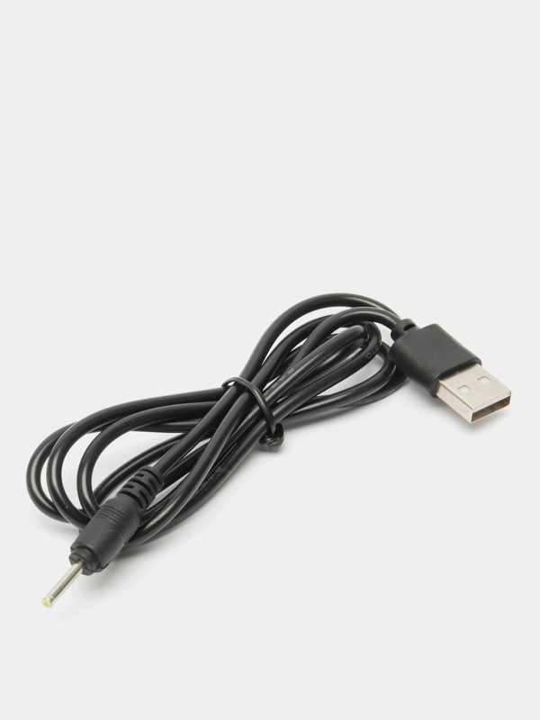 Кабель питания USB на штекер 2,5 x 0,7, диаметр 10, черный