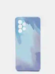Небесно-голубой чехол Samsung Galaxy A33 (Самсунг Галакси А33) силиконовый с мягким подкладом