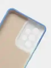 Небесно-голубой чехол Samsung Galaxy A33 (Самсунг Галакси А33) силиконовый с мягким подкладом