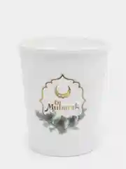 Белый мусульманская одноразовая посуда, бумажная чашка, набор для капкейков на Рамадан, Курбан