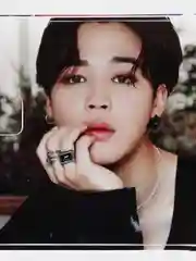 Бежевый наклейка на банковскую карту "BTS: Пак Чимин"