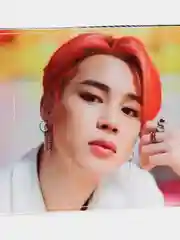 Белый наклейка на банковскую карту "BTS: Пак Чимин"