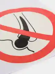 Белый наклейка "Запрещающие знаки"