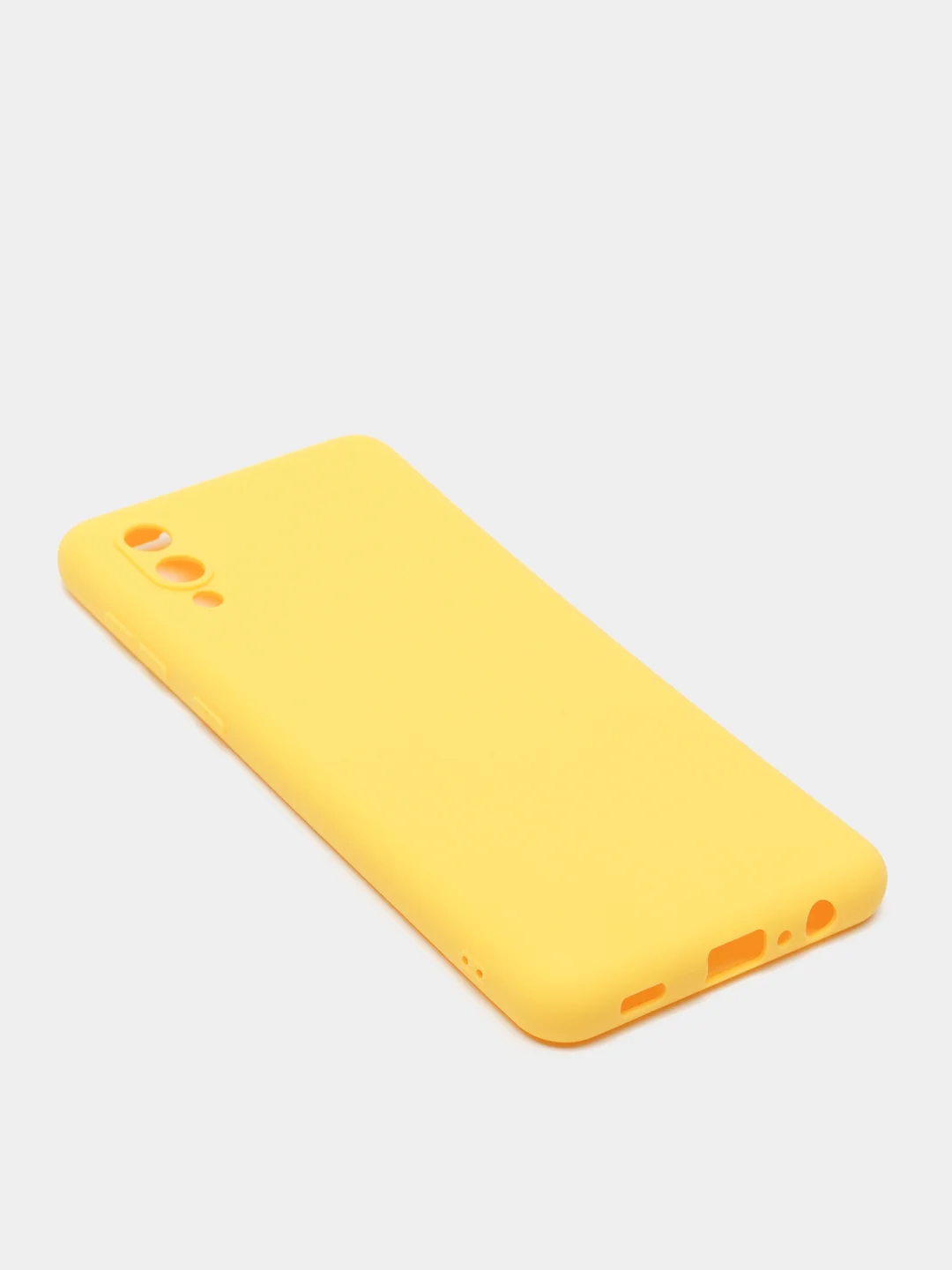 Желтый чехол для Samsung Galaxy A02 / M02 2021 / A022F, силиконовый / Самсунг Галакси А02 / М02