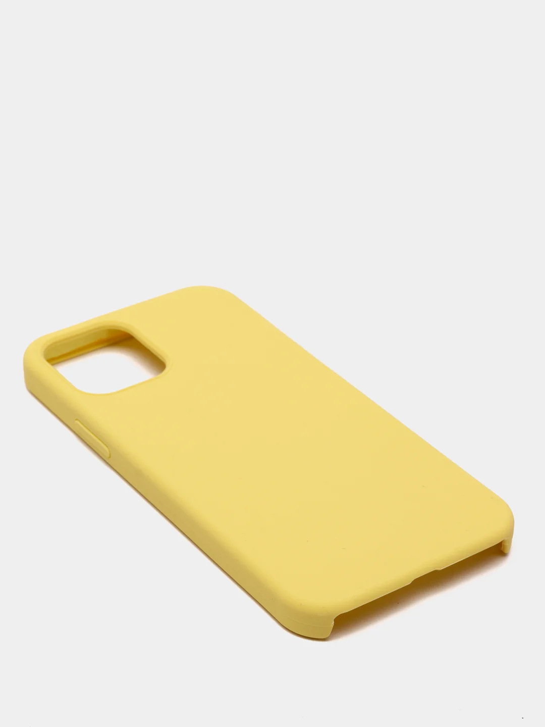 Светло-жёлтый чехол с бархатом iPhone 12 / 12 Pro