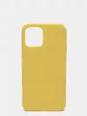 Светло-жёлтый чехол с бархатом iPhone 12 / 12 Pro