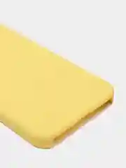 Светло-жёлтый чехол с бархатом iPhone 12 / 12 Pro
