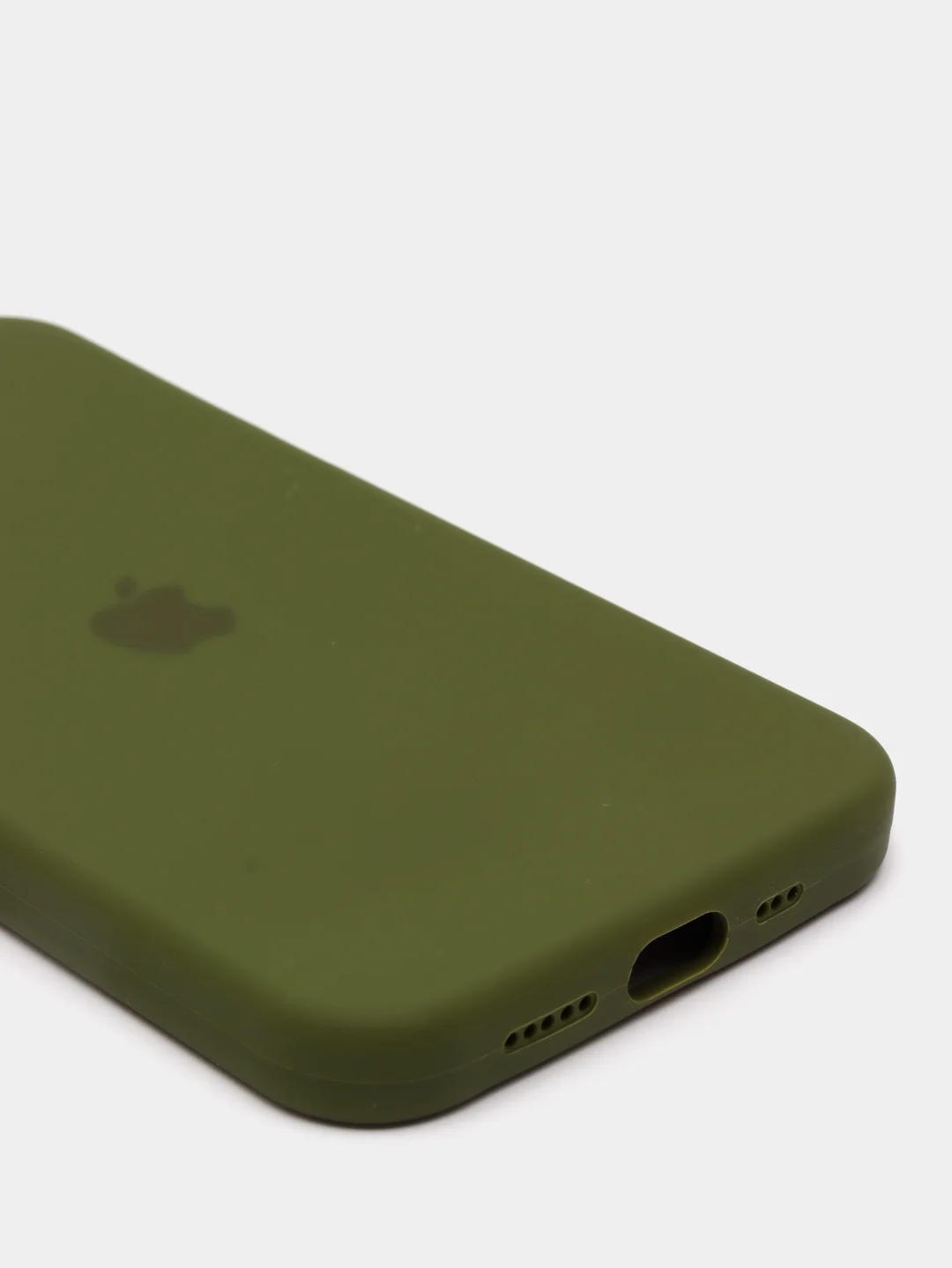 Зеленый чехол с бархатом iPhone 12 / 12 Pro
