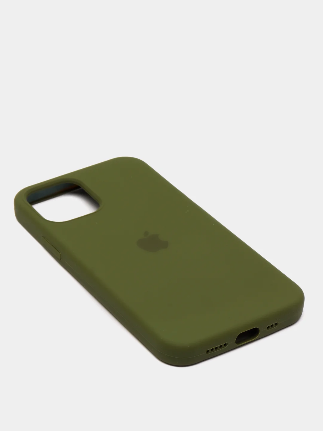 Зеленый чехол с бархатом iPhone 12 / 12 Pro