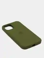 Зеленый чехол с бархатом iPhone 12 / 12 Pro