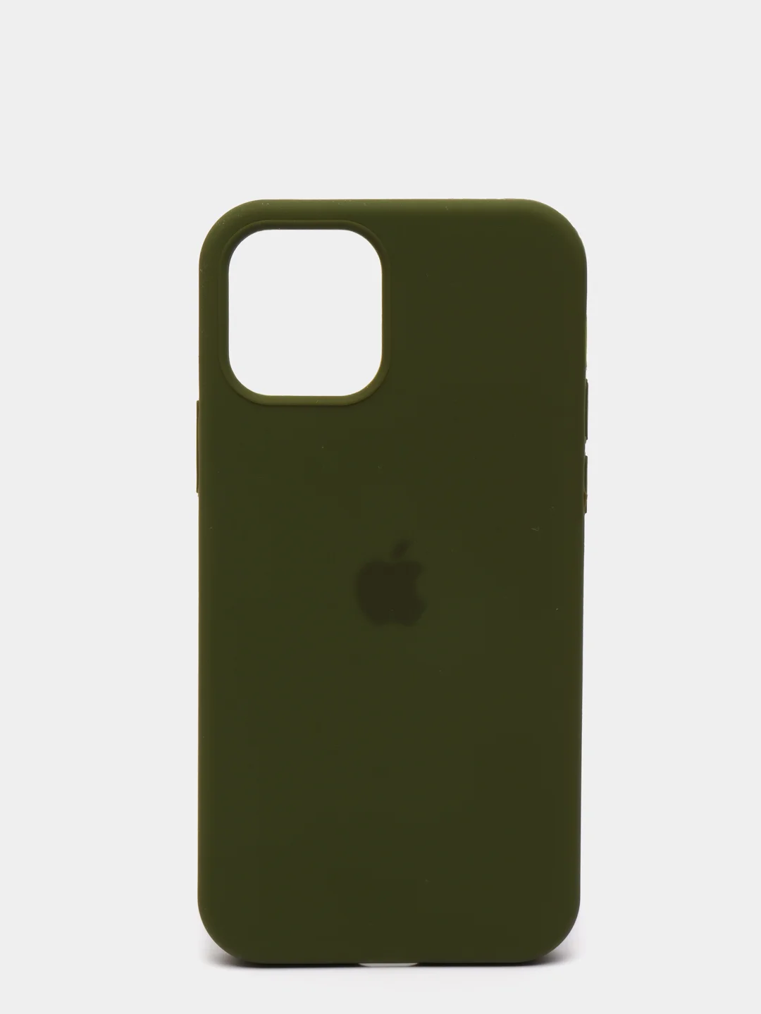 Зеленый чехол с бархатом iPhone 12 / 12 Pro