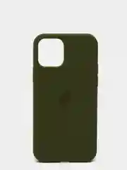 Зеленый чехол с бархатом iPhone 12 / 12 Pro