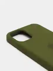 Зеленый чехол с бархатом iPhone 12 / 12 Pro