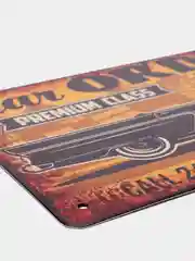 Алый винтажные жестяные таблички "Garage"
