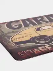 Бежевый винтажные жестяные таблички "Garage"