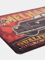 Белый винтажные жестяные таблички "Garage"