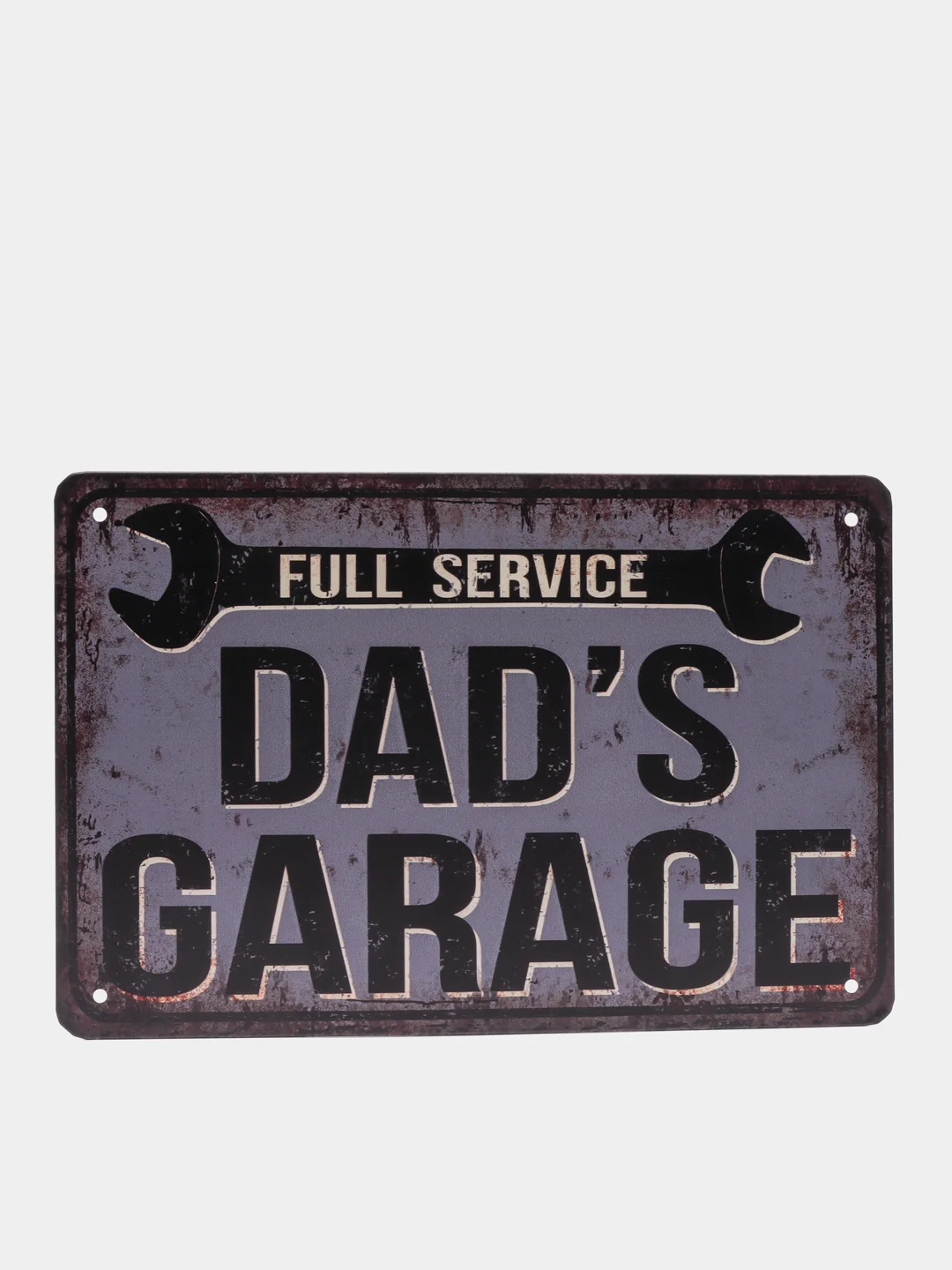 Белый винтажные жестяные таблички "Garage"
