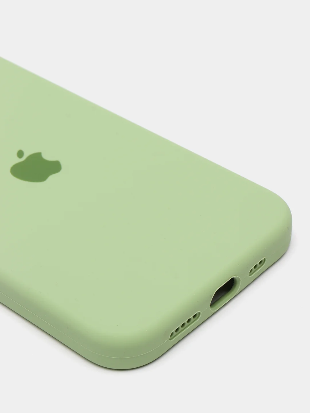 Лайм чехол с бархатом iPhone 12 / 12 Pro