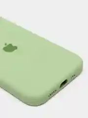 Лайм чехол с бархатом iPhone 12 / 12 Pro