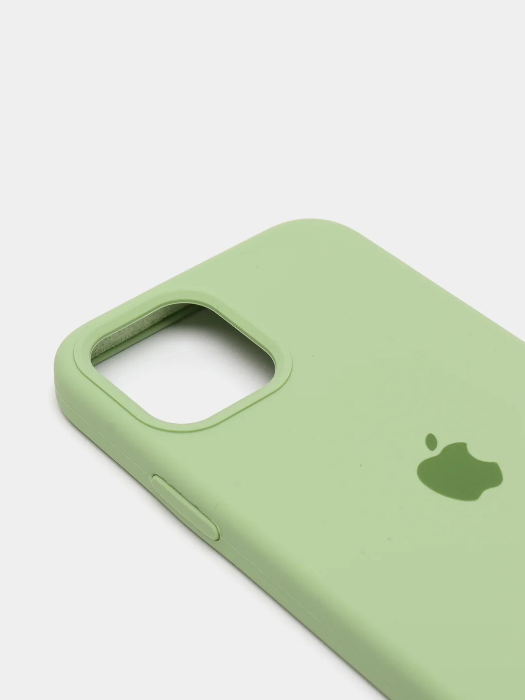 Лайм чехол с бархатом iPhone 12 / 12 Pro