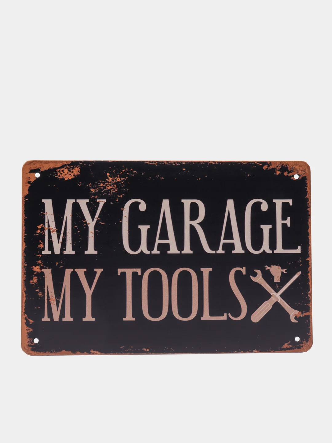 Вишнёвый винтажные жестяные таблички "Garage"