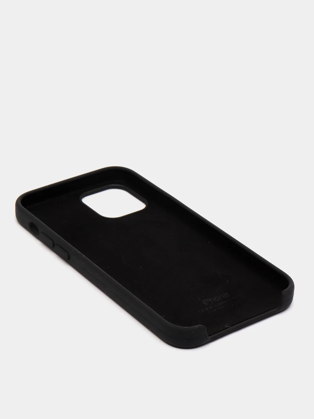 Угольный чехол с бархатом iPhone 12 / 12 Pro