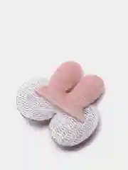 Белый патч "Зайка", тканевая
