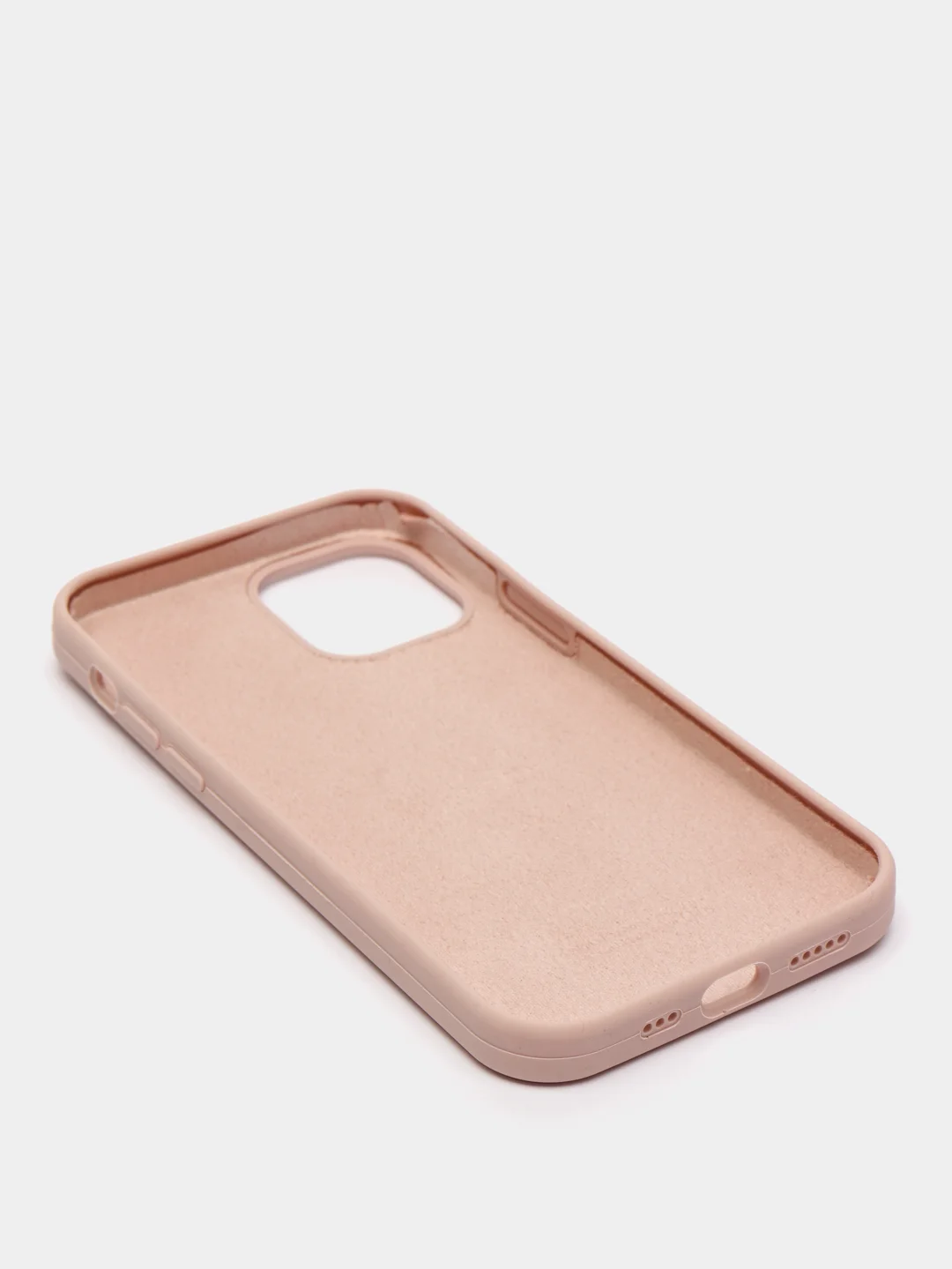 Бежевый чехол с бархатом iPhone 12 / 12 Pro